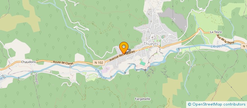 localisation de l'entreprise MONSIEUR FERNAND ROURE  THUEYTS