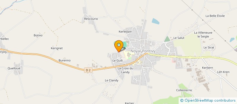 localisation de l'entreprise MONSIEUR FERNAND RUBAUD à NOYAL-PONTIVY