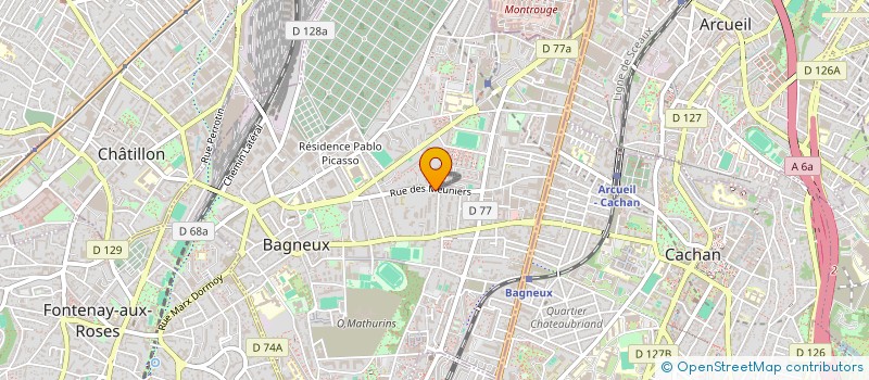 localisation de l'entreprise MONSIEUR FERNAND SCHOLL  BAGNEUX