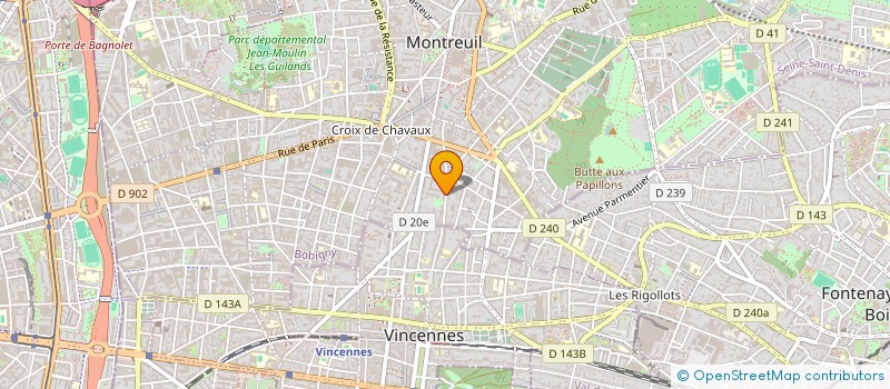localisation de l'entreprise MONSIEUR FERNAND SEBAG à MONTREUIL