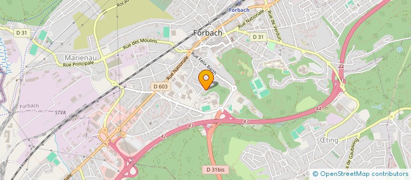 localisation de l'entreprise MONSIEUR FERNAND STEBLER  FORBACH