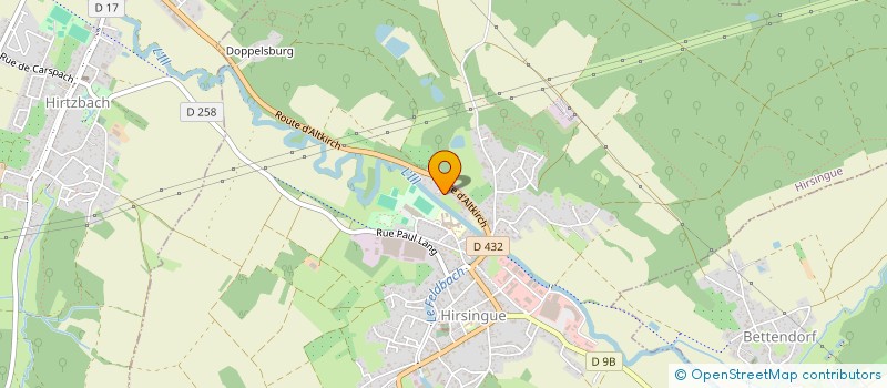 localisation de l'entreprise MONSIEUR FERNAND STEMMELIN  HIRSINGUE