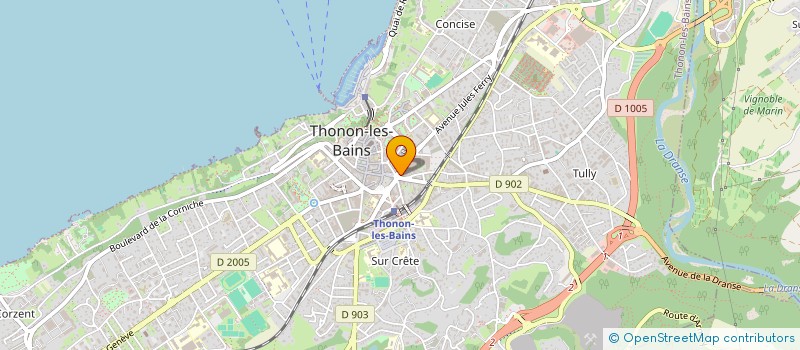 localisation de l'entreprise MONSIEUR FERNAND TISSERAND à THONON-LES-BAINS