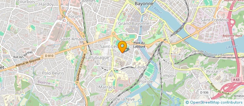 localisation de l'entreprise MONSIEUR FERNAND TOULET à BAYONNE