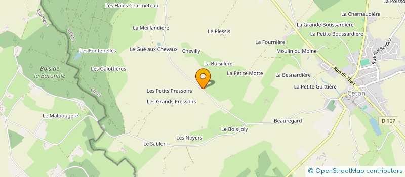 localisation de l'entreprise MONSIEUR FERNAND VALLEE à CETON