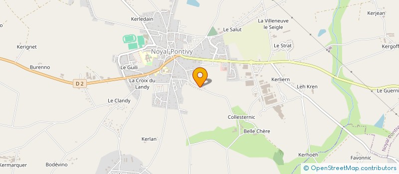 localisation de l'entreprise MONSIEUR FERNAND VASTENAECKEN à NOYAL-PONTIVY