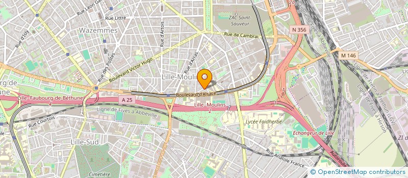 localisation de l'entreprise MONSIEUR FERNAND VERFAILLIE à LILLE