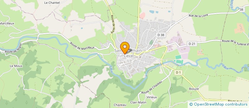 localisation de l'entreprise MONSIEUR FERNAND VERNIN  SAINT-MARTIN-LA-SAUVETE