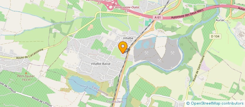 localisation de l'entreprise MONSIEUR FERNAND VIALADE  CARCASSONNE