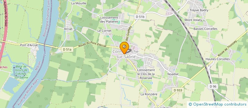 localisation de l'entreprise MONSIEUR FERNANDO CALHEIROS  CORMORANCHE-SUR-SAONE