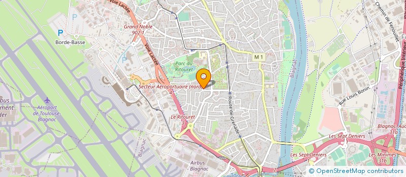 localisation de l'entreprise MONSIEUR FERNANDO CANDA  BLAGNAC