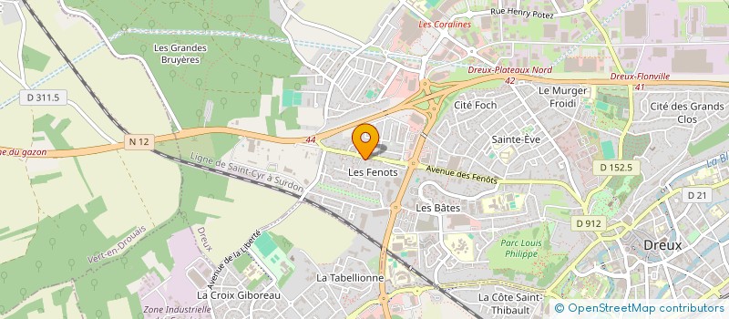 localisation de l'entreprise MONSIEUR FERNANDO CHATEL à DREUX