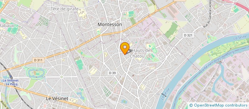 localisation de l'entreprise MONSIEUR FERNANDO DA COSTA  CHATOU