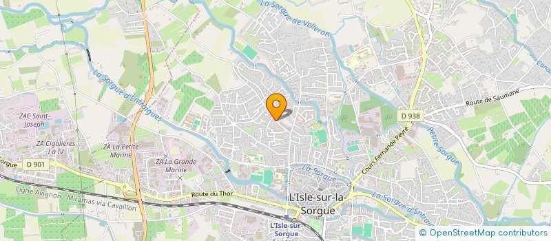 localisation de l'entreprise MONSIEUR FERNANDO DA COSTA à L'ISLE-SUR-LA-SORGUE