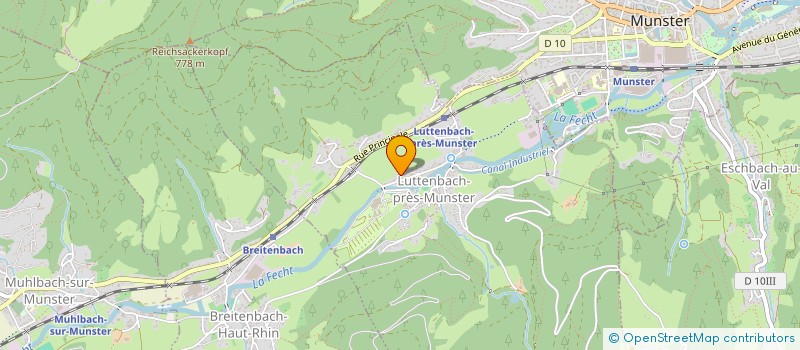 localisation de l'entreprise MONSIEUR FERNANDO DA SILVA  LUTTENBACH-PRES-MUNSTER