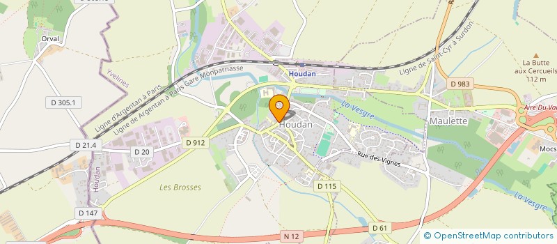 localisation de l'entreprise MONSIEUR FERNANDO DA SILVA GONCALVES  HOUDAN