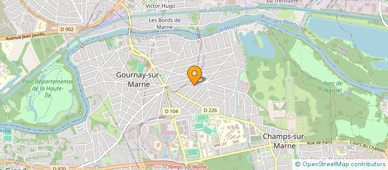 localisation de l'entreprise MONSIEUR FERNANDO DA SILVA TEIXEIRA  CHAMPS-SUR-MARNE