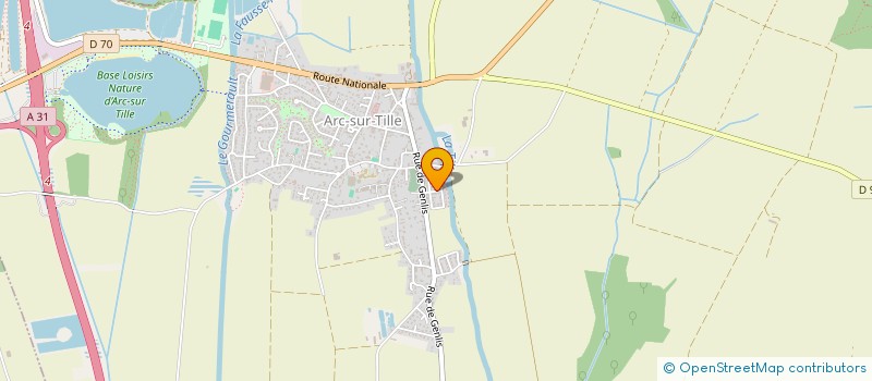 localisation de l'entreprise MONSIEUR FERNANDO DE BRITO  ARC-SUR-TILLE