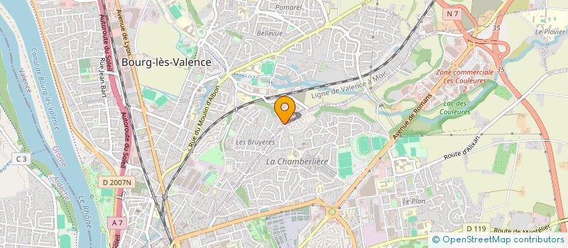 localisation de l'entreprise MONSIEUR FERNANDO DOS REIS  BOURG-LES-VALENCE