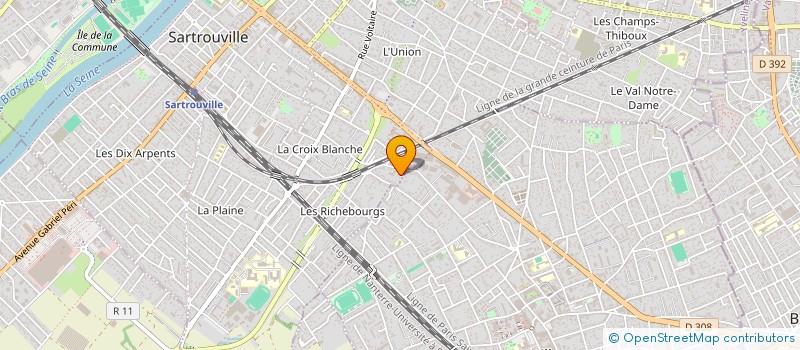 localisation de l'entreprise MONSIEUR FERNANDO DOS SANTOS PEREIRA à SARTROUVILLE