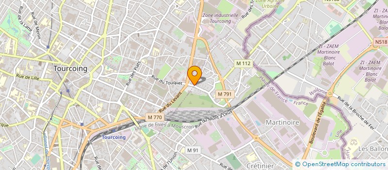 localisation de l'entreprise MONSIEUR FERNANDO FREITAS PINTO  TOURCOING