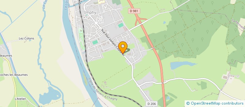 localisation de l'entreprise MONSIEUR FERNANDO LUDOVINO COSTA  IMPHY