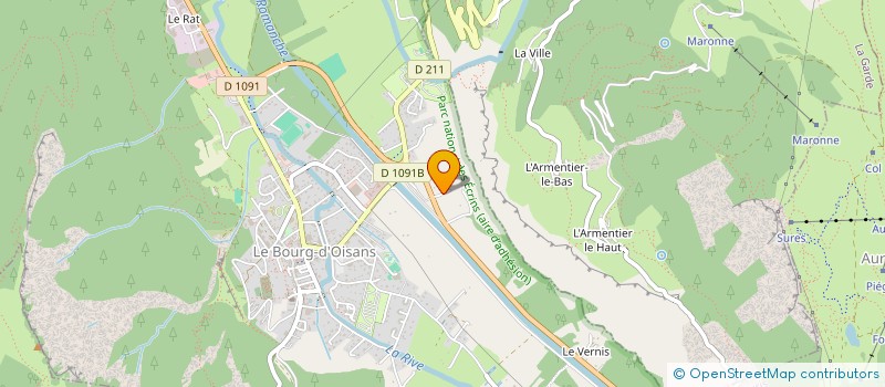 localisation de l'entreprise MONSIEUR FERNANDO MARTIN  LE BOURG-D'OISANS