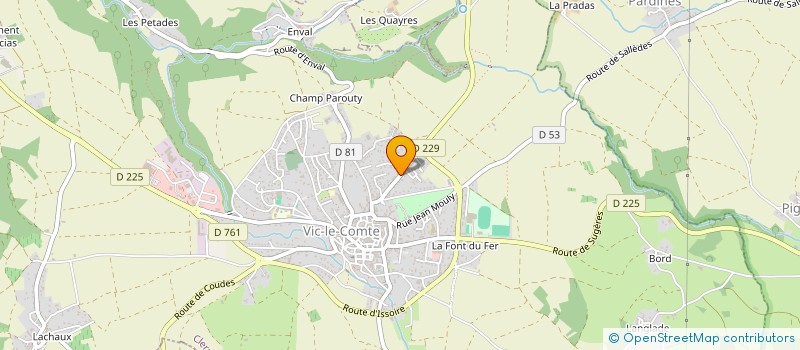 localisation de l'entreprise MONSIEUR FERNANDO NOVAIS  VIC-LE-COMTE