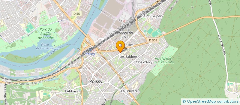 localisation de l'entreprise MONSIEUR FERNANDO PEDRO VIEIRA DOS SANTOS  POISSY