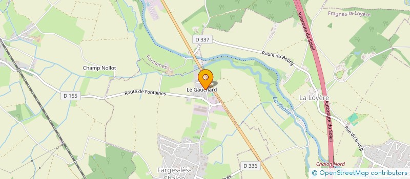 localisation de l'entreprise MONSIEUR FERNANDO PEREIRA DE CASTRO  FARGES-LES-CHALON