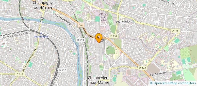 localisation de l'entreprise MONSIEUR FERNANDO PINHO ALMEIDA  CHENNEVIERES-SUR-MARNE