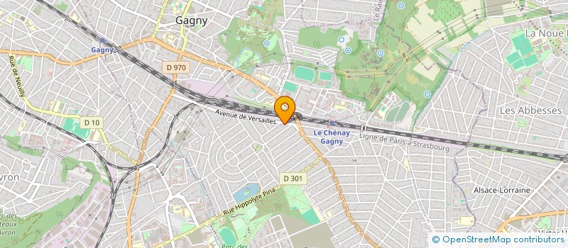 localisation de l'entreprise MONSIEUR FERNANDO RODRIGUES  GAGNY
