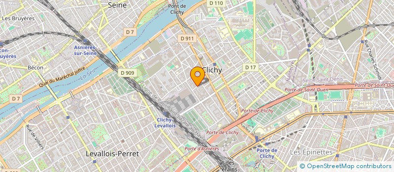 localisation de l'entreprise MONSIEUR FERNANDO SANTOS DUARTE à CLICHY