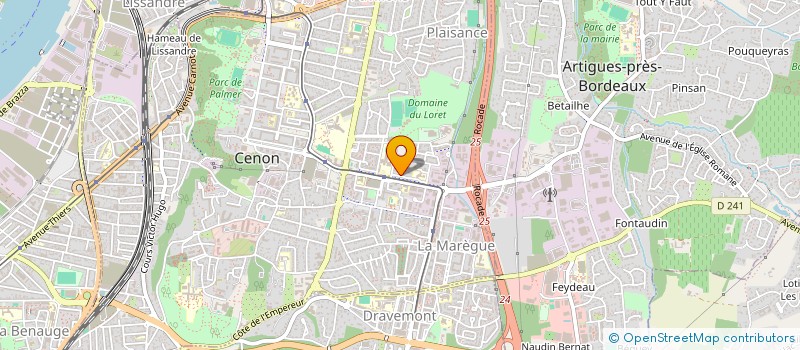 localisation de l'entreprise MONSIEUR FERNANDO TEIXEIRA NUNES MONTEIRO  CENON