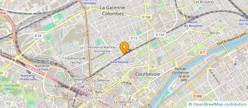localisation de l'entreprise MONSIEUR FERNANDO TOJEIRA à COURBEVOIE