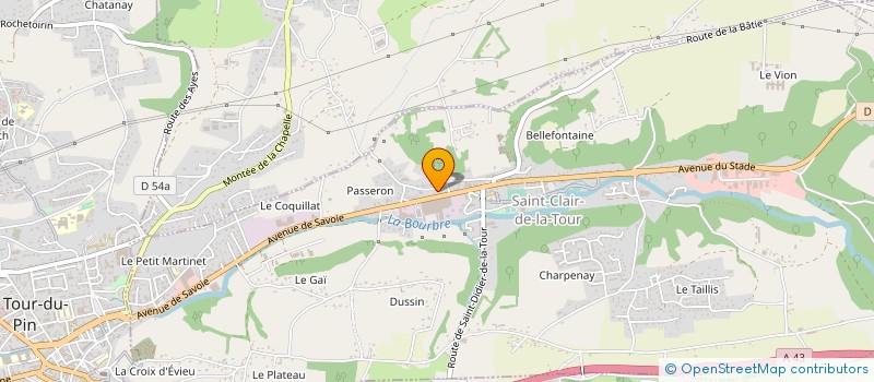 localisation de l'entreprise MONSIEUR FERNANDO VIEIRA  SAINT-CLAIR-DE-LA-TOUR