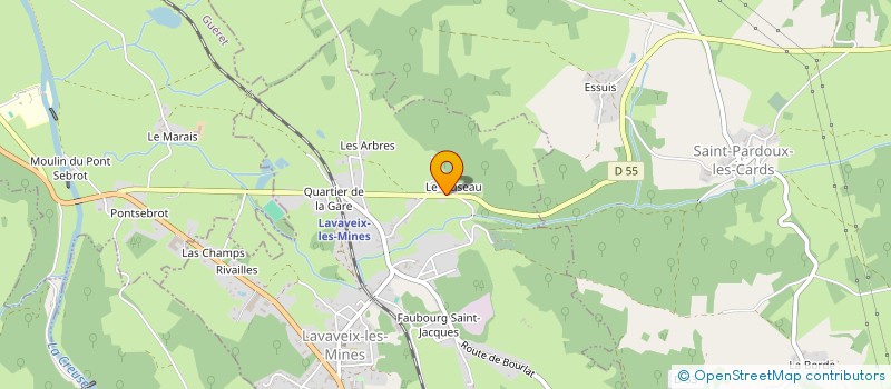 localisation de l'entreprise MONSIEUR FERRE LERICHE à LAVAVEIX-LES-MINES