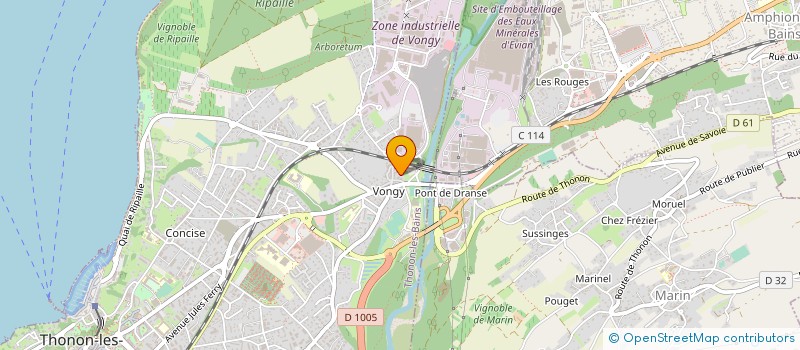 localisation de l'entreprise MONSIEUR FERREIRA COSTINHA  THONON-LES-BAINS