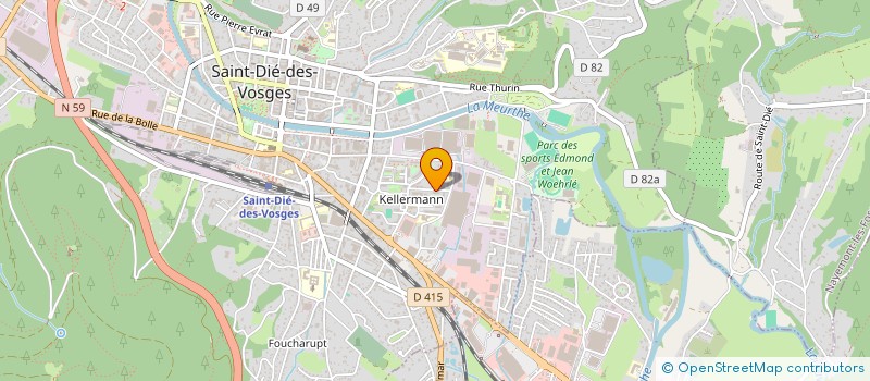 localisation de l'entreprise MONSIEUR FERUT YILMAZ  SAINT-DIE-DES-VOSGES