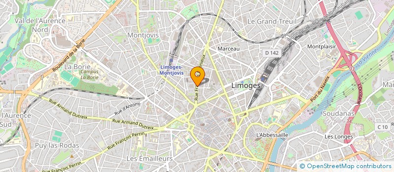localisation de l'entreprise MONSIEUR FERYDOUN KABIRY à LIMOGES