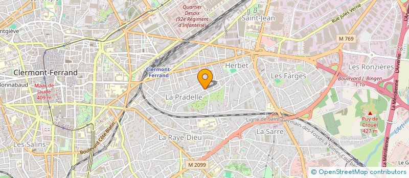 localisation de l'entreprise MONSIEUR FERZALI FERZALIEV  CLERMONT-FERRAND