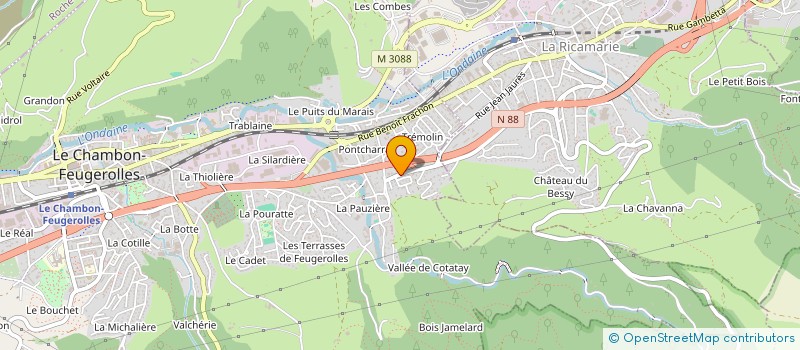 localisation de l'entreprise MONSIEUR FESSAL RABEHI  LE CHAMBON-FEUGEROLLES