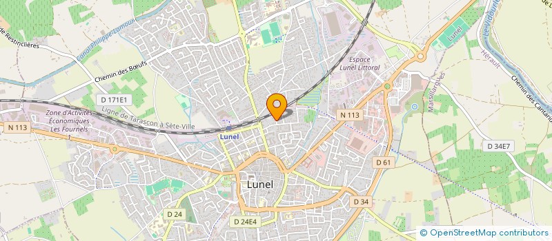 localisation de l'entreprise MONSIEUR FETHALAH MEGHACHOU  LUNEL