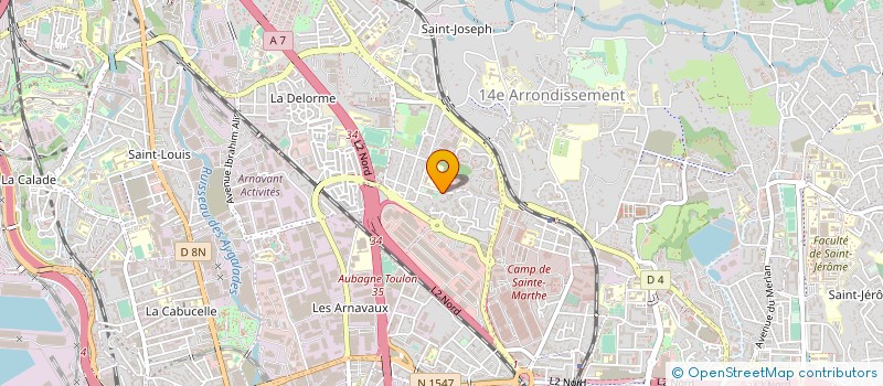 localisation de l'entreprise MONSIEUR FETHI AROUS à MARSEILLE 14EME