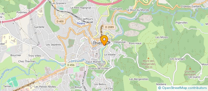 localisation de l'entreprise MONSIEUR FETHI BEN HASSEN  THIERS