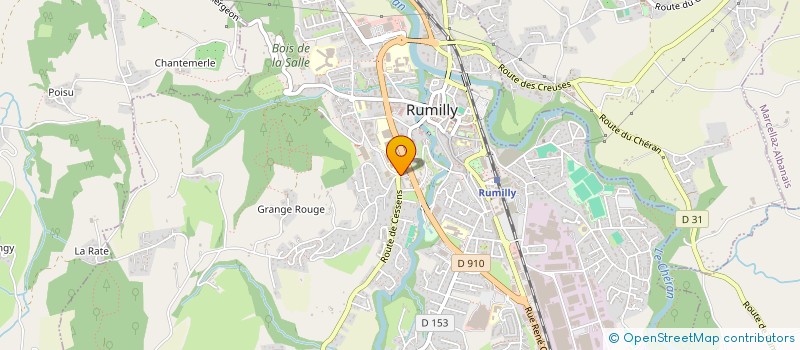 localisation de l'entreprise MONSIEUR FETHI DIBEJ  RUMILLY