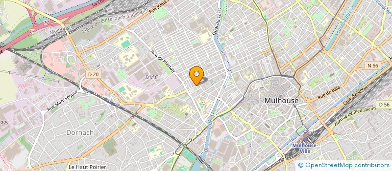 localisation de l'entreprise MONSIEUR FETHI ELHADJ-DAOUADJI  MULHOUSE