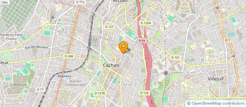 localisation de l'entreprise MONSIEUR FETHI HAMMA  CACHAN