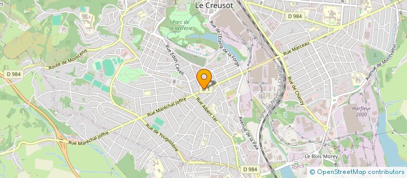 localisation de l'entreprise MONSIEUR FETHI KECHIDA  LE CREUSOT