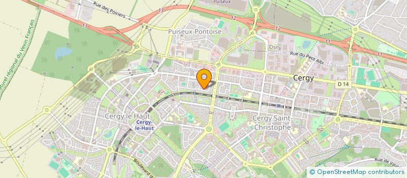 localisation de l'entreprise MONSIEUR FETHI KHADIR  CERGY